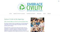 Desktop Screenshot of embracecivility.org