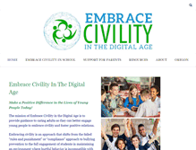 Tablet Screenshot of embracecivility.org